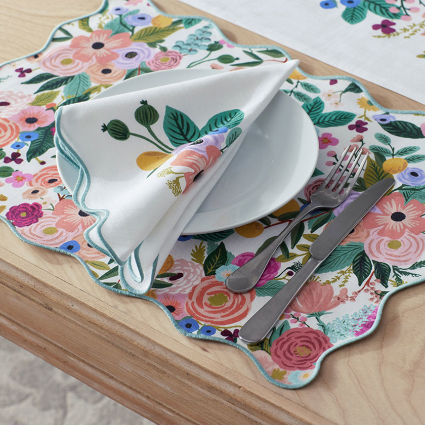 Garden Party Napkins, Set of 4 - Pink,Pink