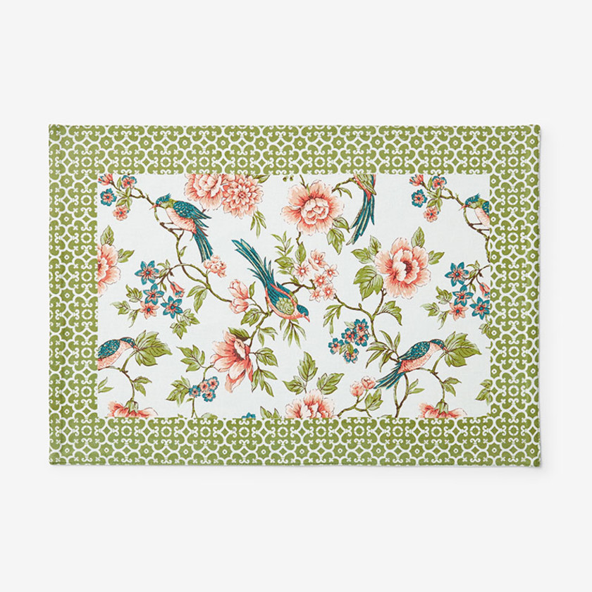 Garden Floral Cotton Placemats, Set of 4