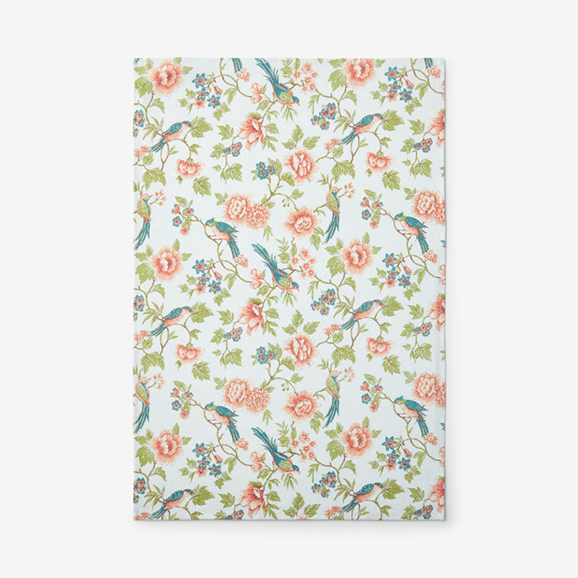 Garden Floral Cotton Tea Towel - Spring Birds,Spring Birds