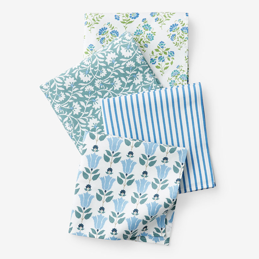 Mix & Match Printed Cotton Napkins, Set of 4