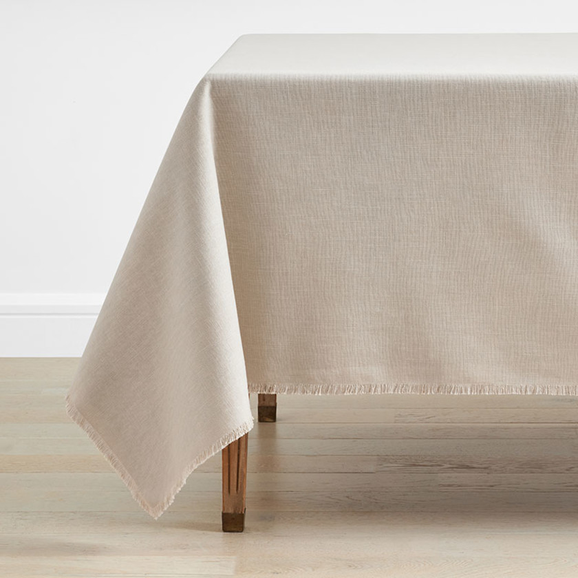Solid Fringe Tablecloth