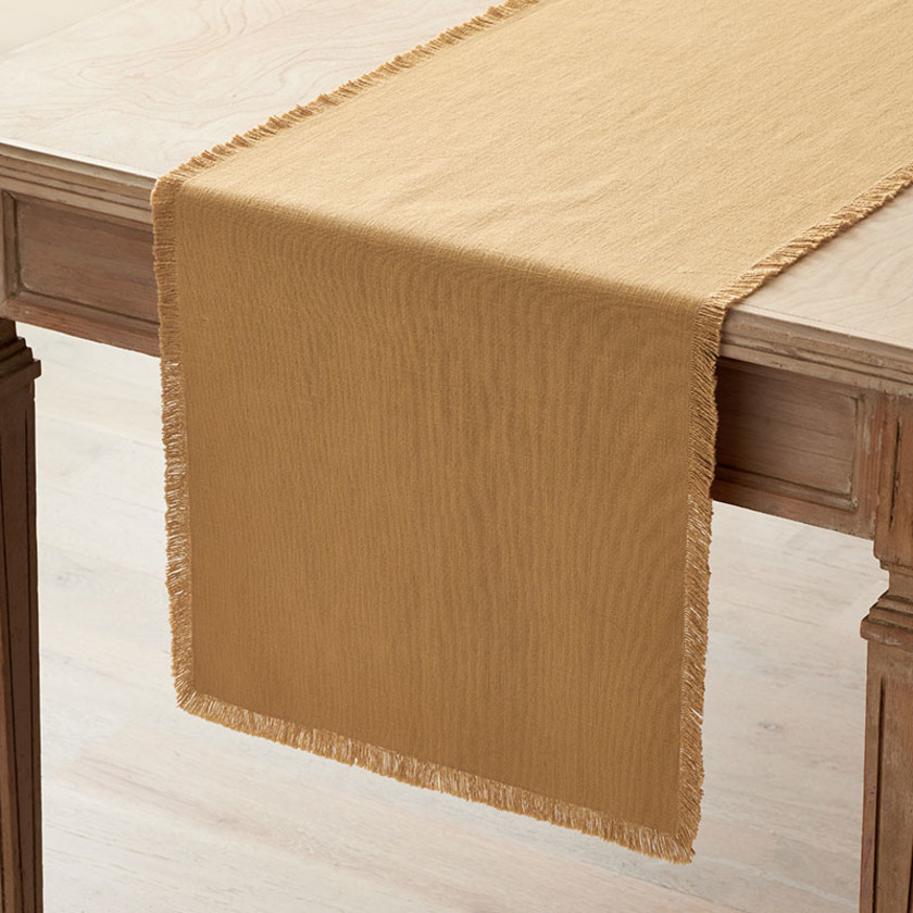Solid Fringe Table Runner