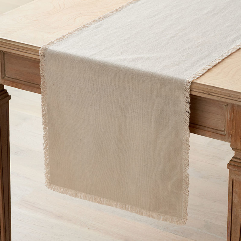Solid Fringe Table Runner