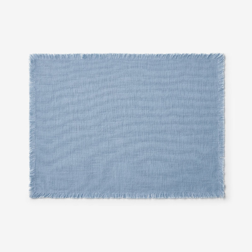 Solid Fringe Placemats, Set of 4