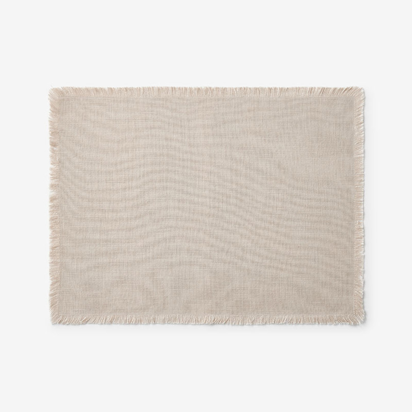 Solid Fringe Placemats, Set of 4