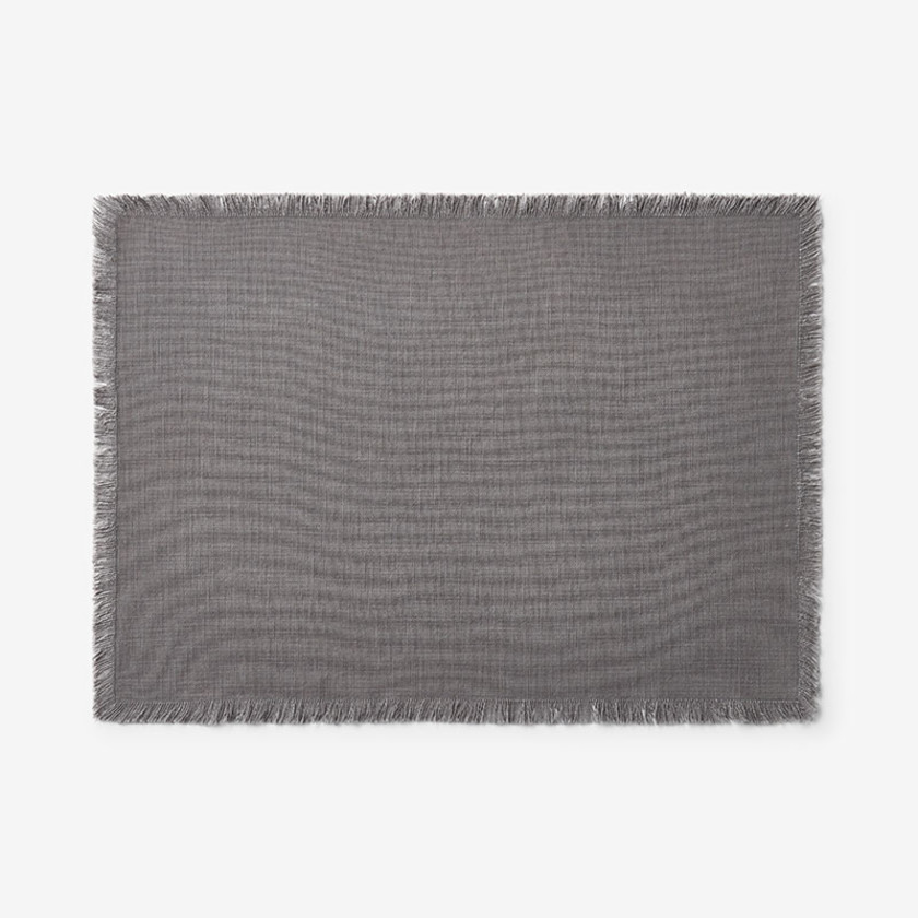 Solid Fringe Placemats, Set of 4