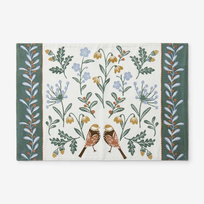 Seasonal Printed Cotton Placemats, Set of 4