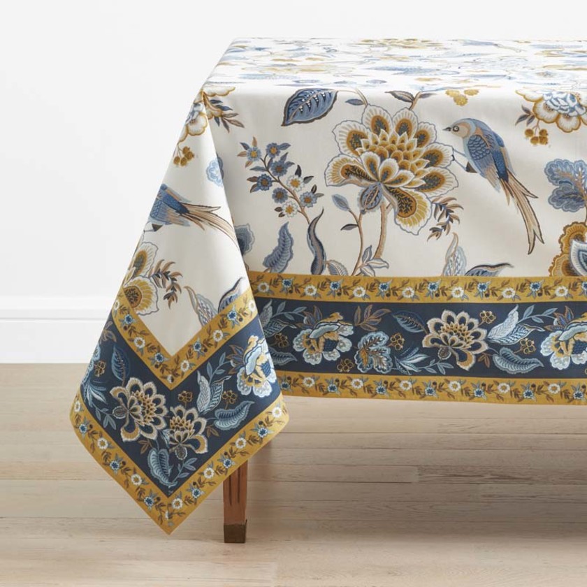 Garden Floral Cotton Tablecloth