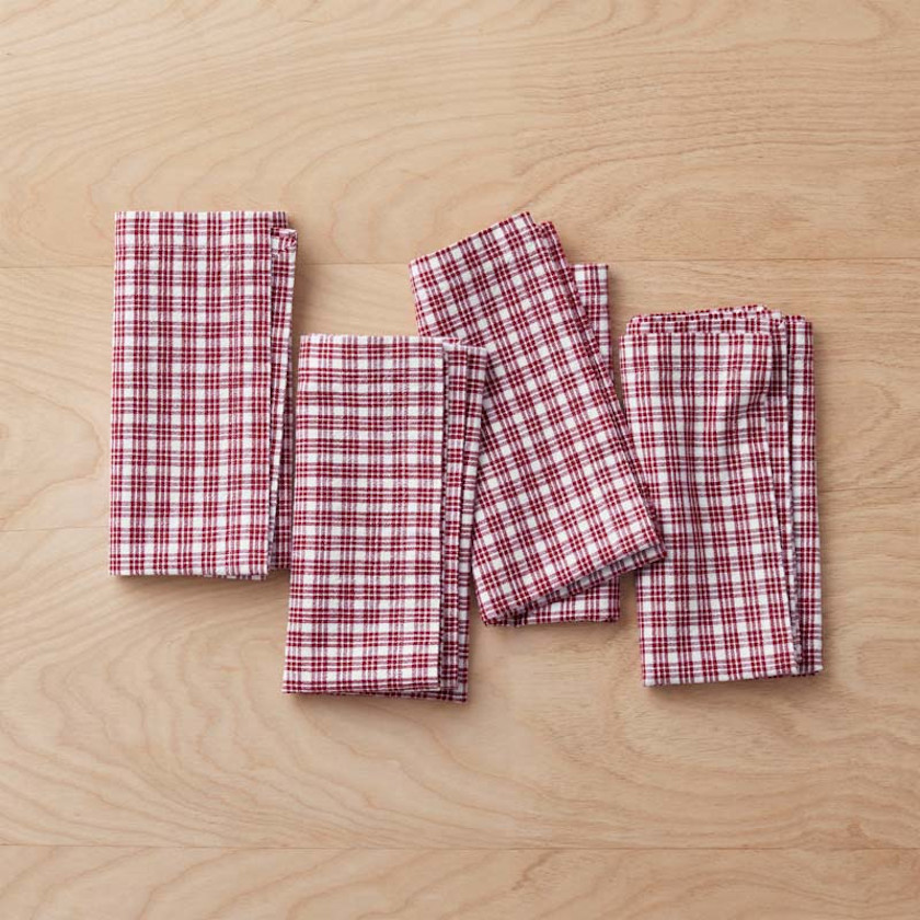 Katherine Plaid Napkins, Set of 4