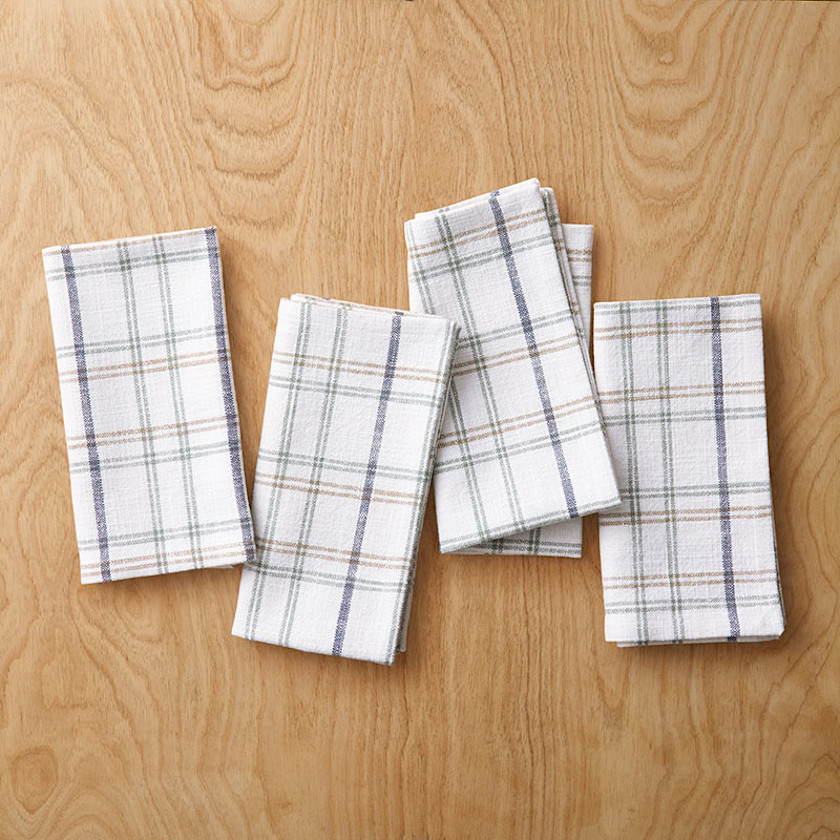 Alerie Yarn-Dyed Plaid Napkins, Set of 4