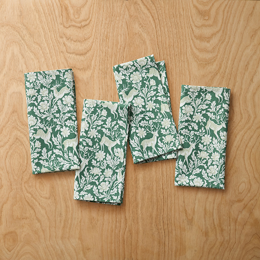 Deer Walk Napkins, Set of 4