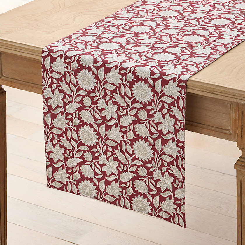 Floral Garden Reversible Table Runner