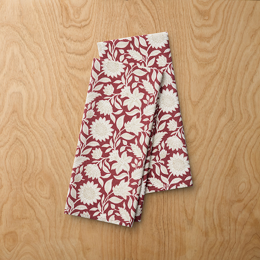 Floral Garden Tea Towels, Set of 2