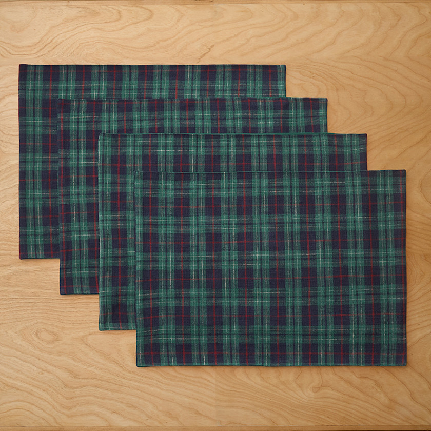 Henrietta Mini Plaid Placemats, Set of 4