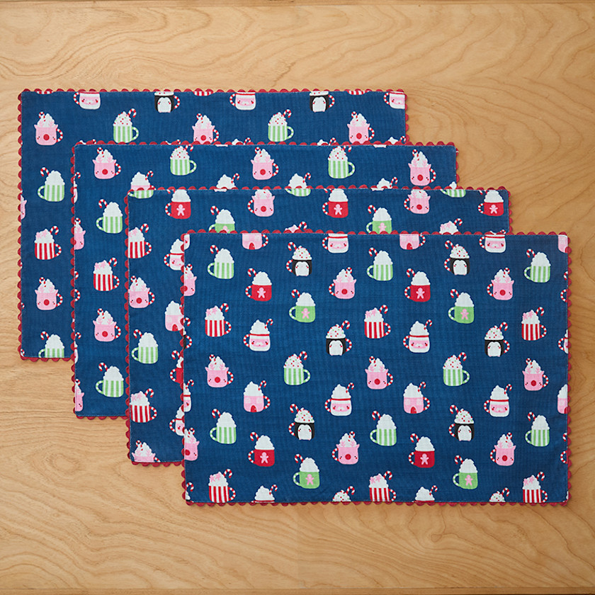 Seasonal Printed Placemats, Set of 4