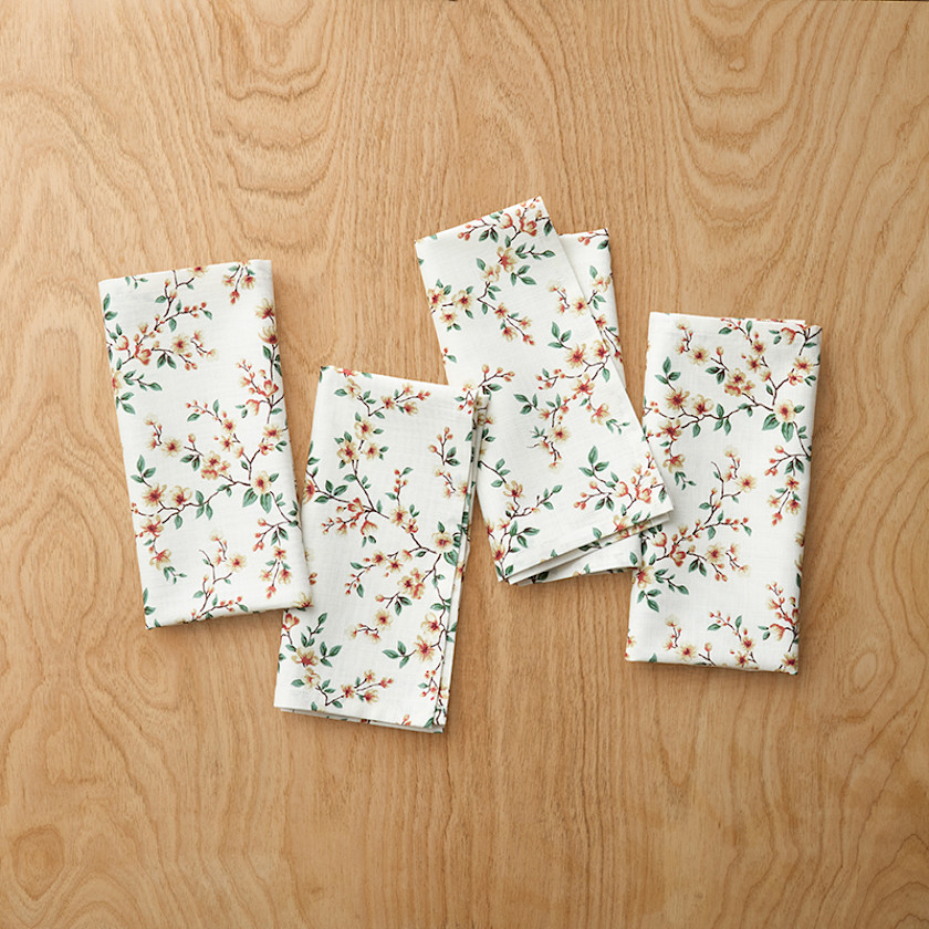 Elegant Pheasant Napkins, Set of 4
