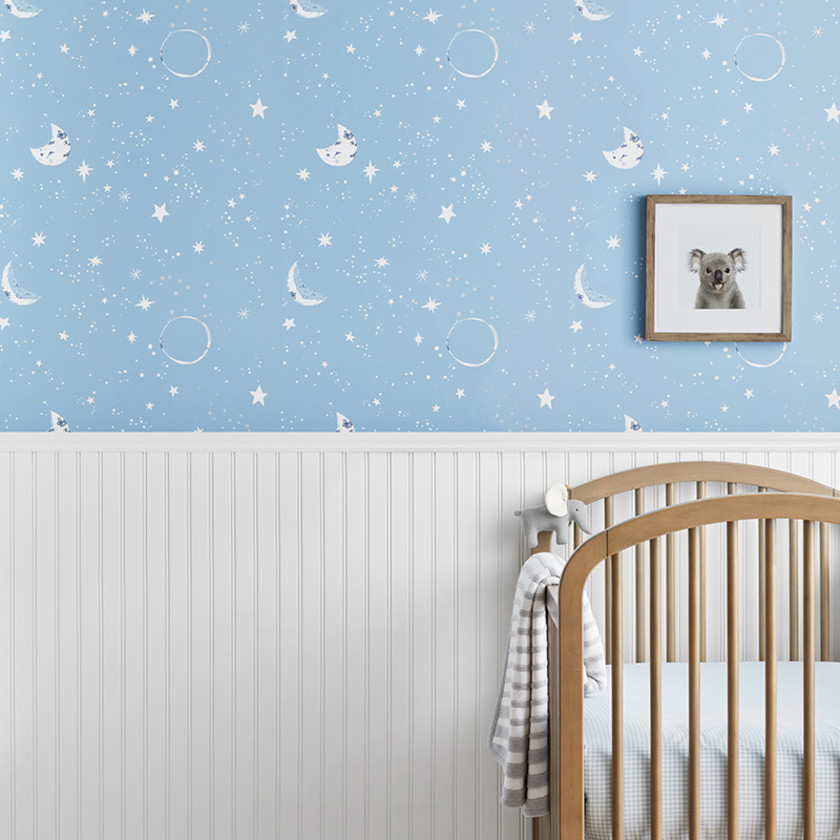 Wallpaper Swatch - Night Sky Blue,Night Sky Blue