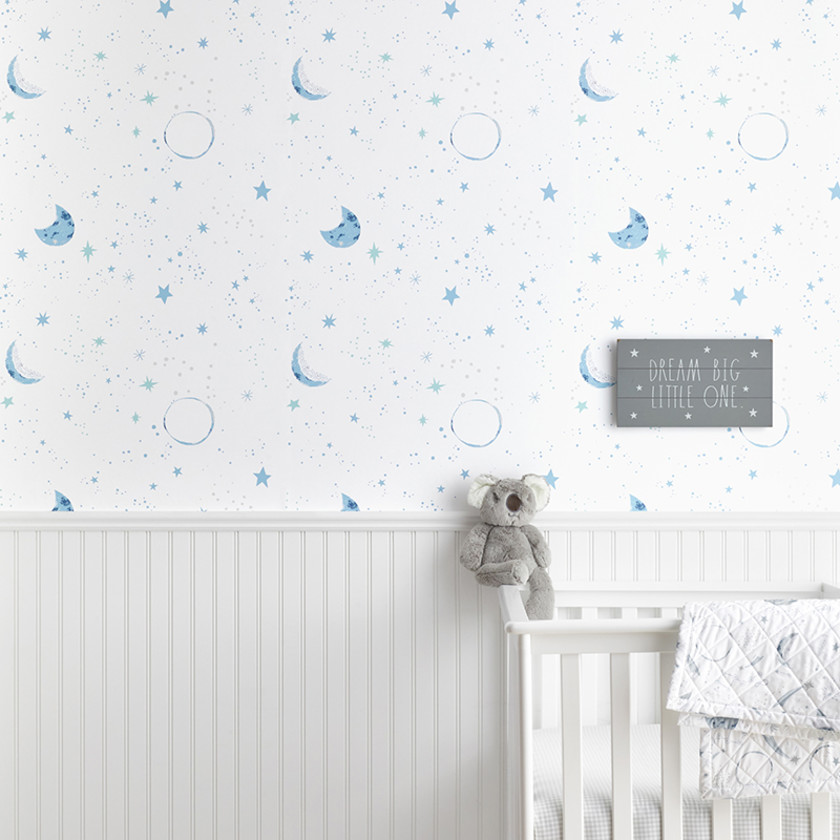 Wallpaper Swatch - Night Sky White,Night Sky White