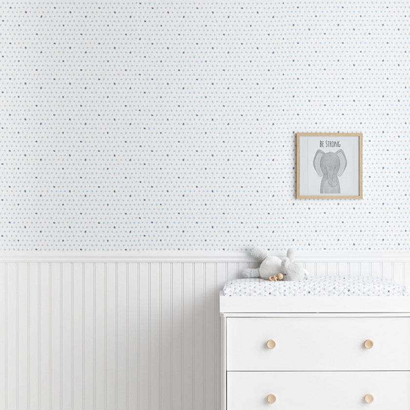 Ditsy Stars Wallpaper - Pink,Ditsy Star Pink