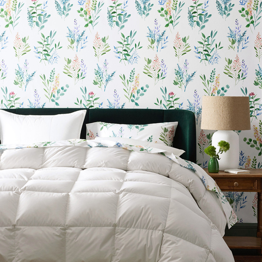 Olivia Wallpaper - White/Green,
