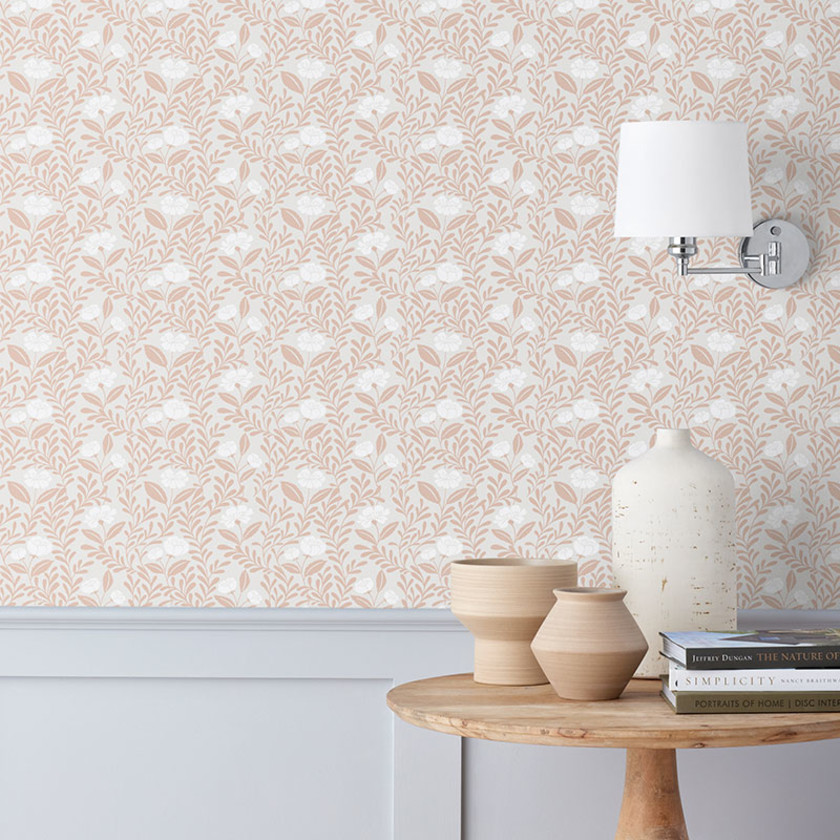 Ava Removable Wallpaper,Vine Clay