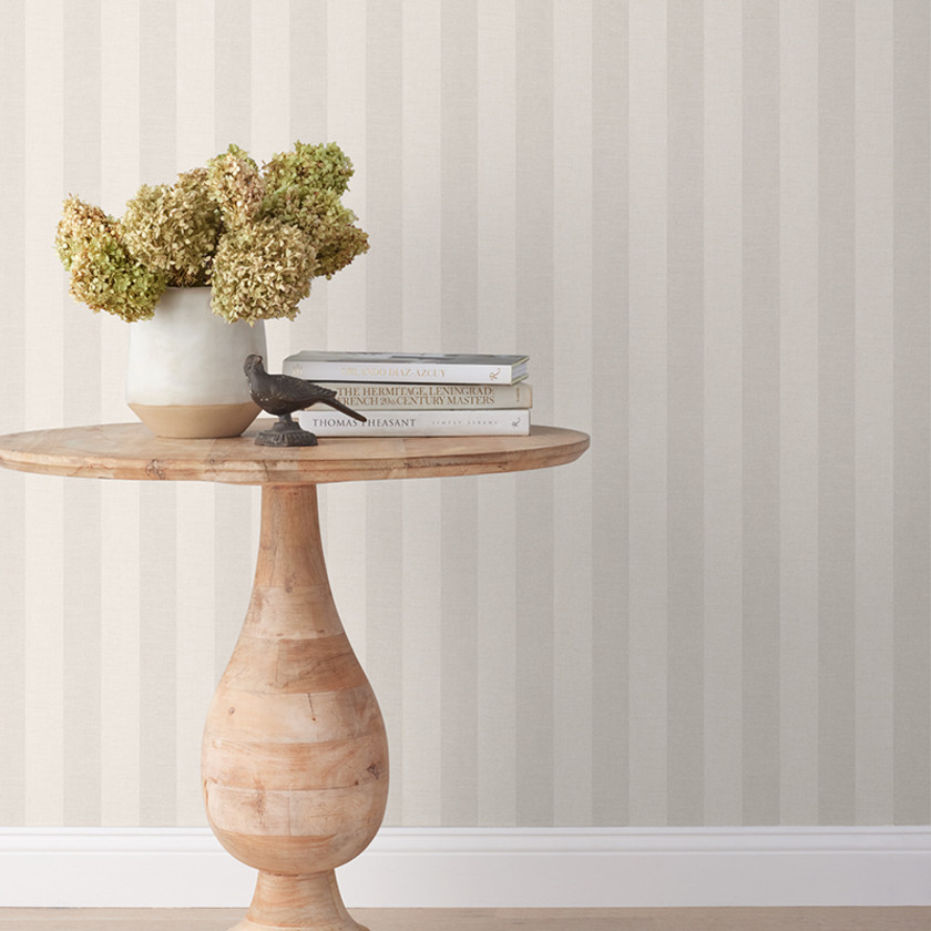 Ava Removable Wallpaper,Stripe Natural