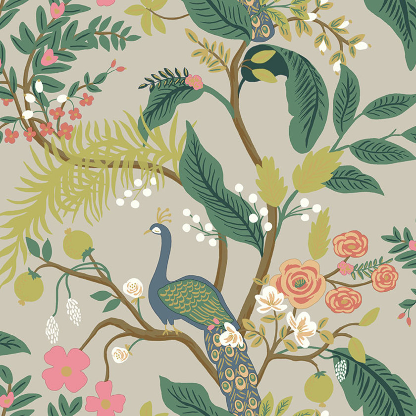 Peacock Traditional Wallpaper