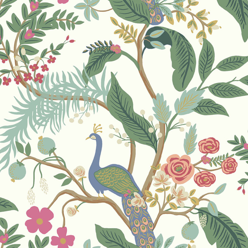 Peacock Traditional Wallpaper