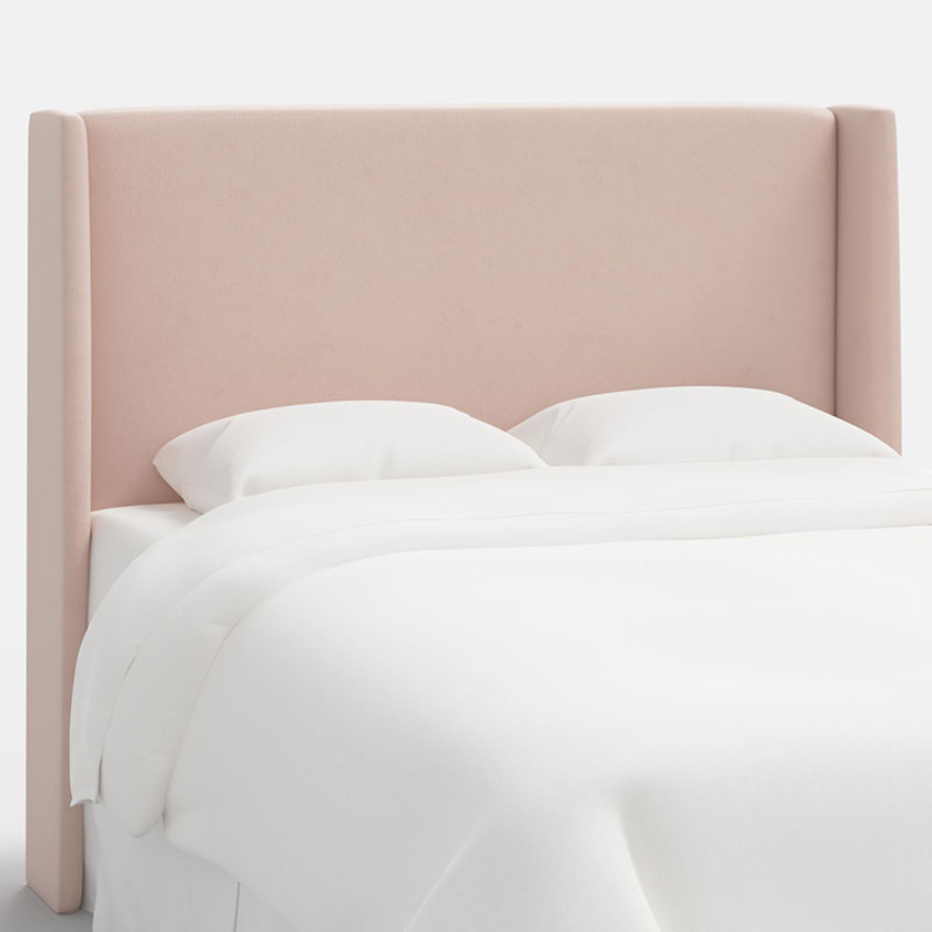 Gramercy Velvet Headboard - Blush, T,Blush