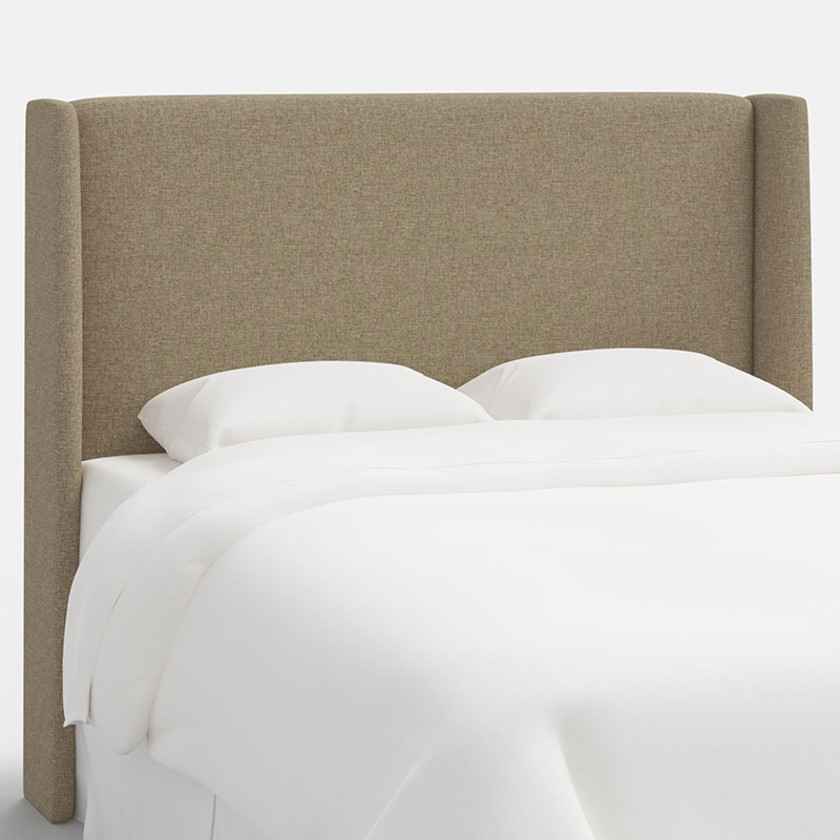 Gramercy Textured Linen Headboard - Linen, Twin,Linen