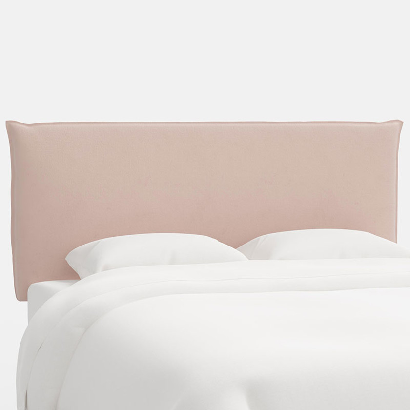 Sutton Velvet Headboard - Blush, Twin,Blush