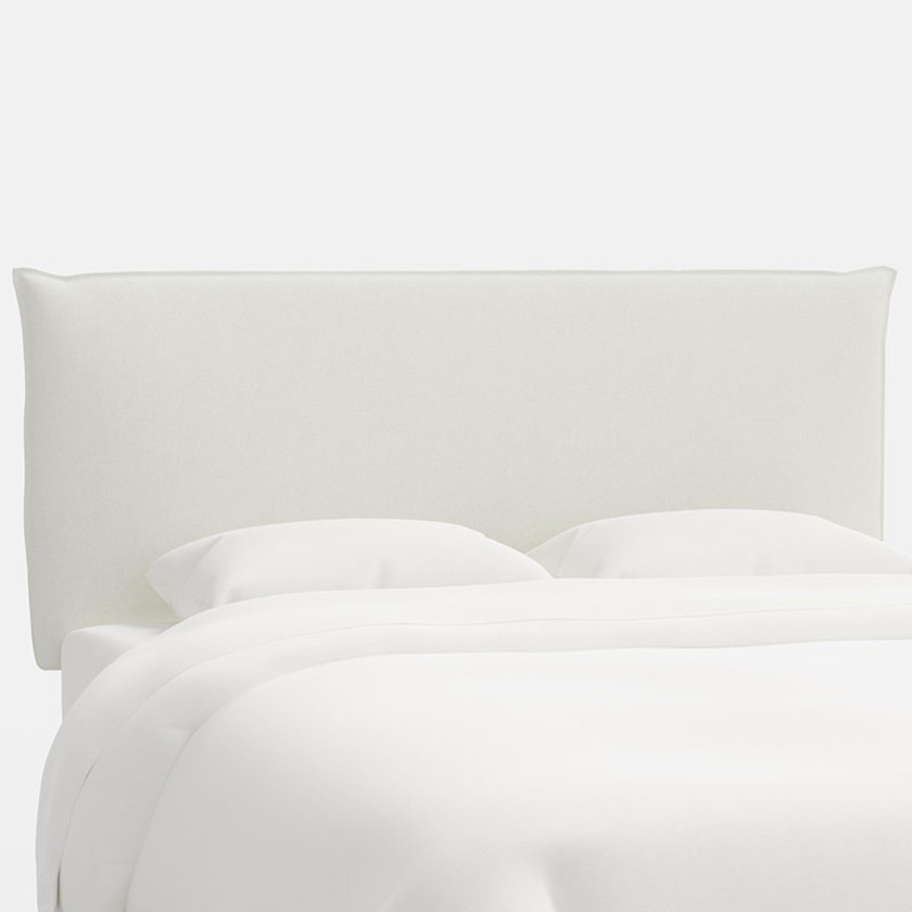 Sutton Textured Linen Headboard - White, Twin,White