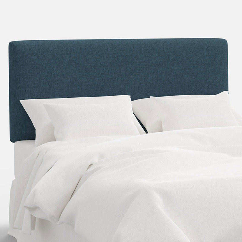 Tribeca Textured Linen Headboard - Navy, Twin,Navy