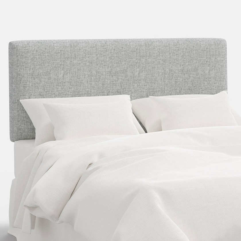 Tribeca Textured Linen Headboard - Pumice, Twin,Pumice