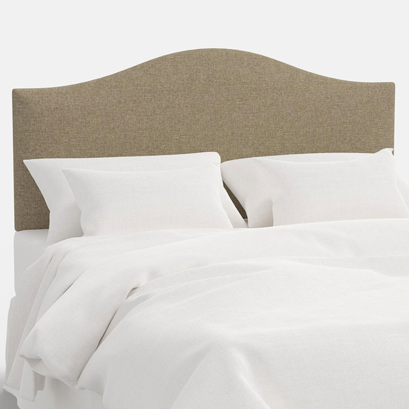 Saddle Textured Linen Headboard - Linen, Twin,Linen