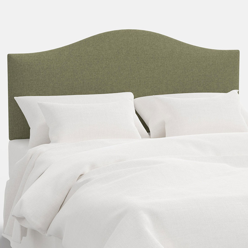 Saddle Textured Linen Headboard - Laurel, Twin,Laurel