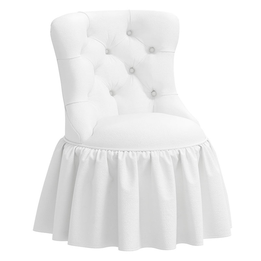 Velvet Ruffle Chair