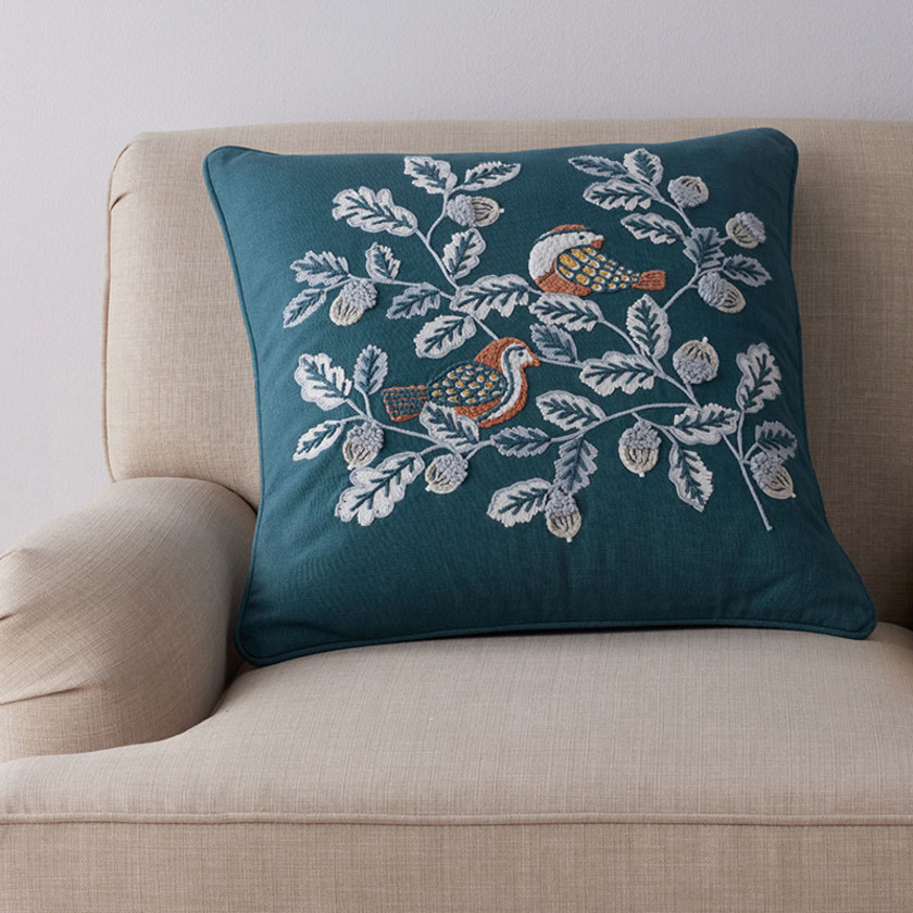 Swallow Leaf & Fall Novelty Decorative Square Pillow Cover - Swallow Leaf