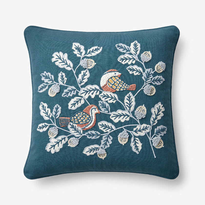 Swallow Leaf & Fall Novelty Decorative Square Pillow Cover