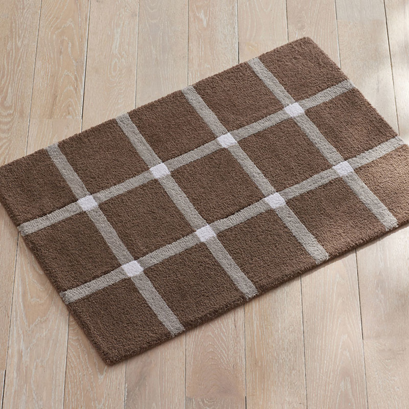 Fall Hand Hooked Indoor/Outdoor Rug - Simple Plaid, 24 in. x 36 in.