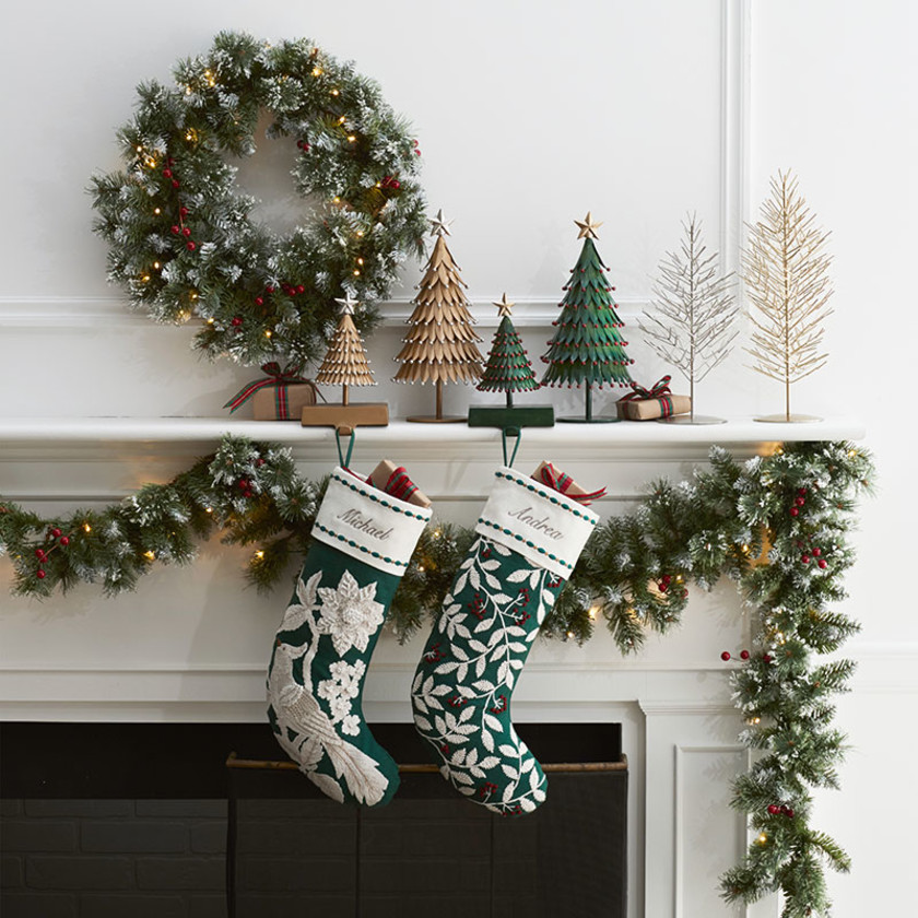 Holiday Stocking - Holiday Berry Green