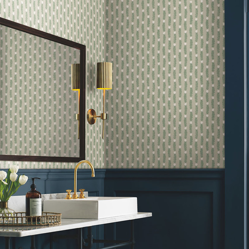 Eden Traditional Wallpaper - Linen,Linen
