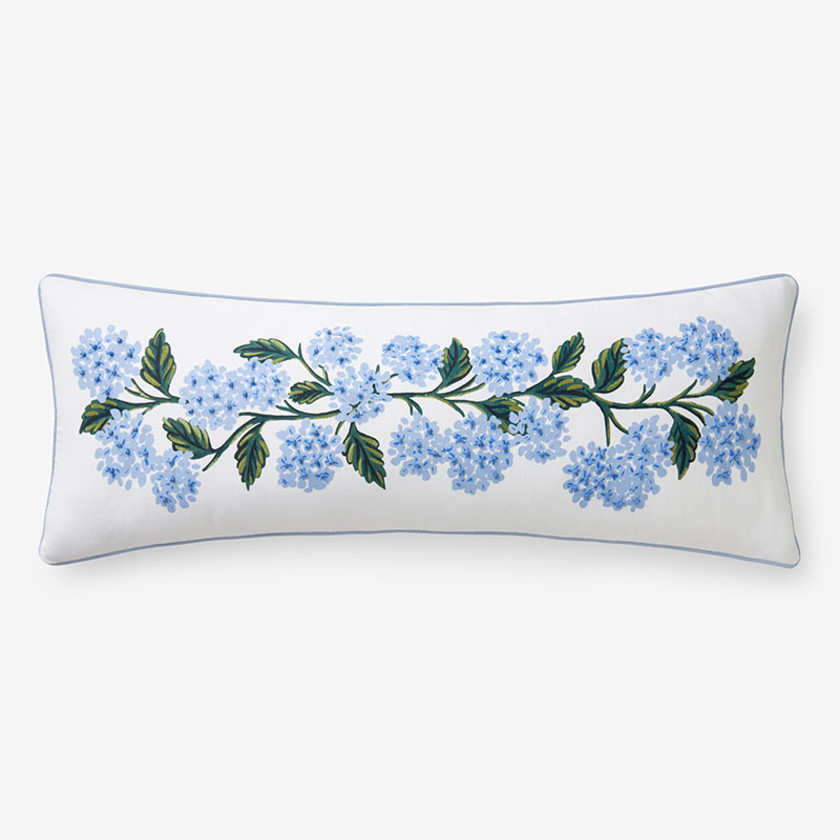 Hydrangea Decorative Lumbar Pillow Cover