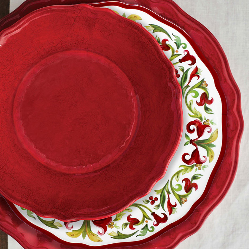 Garnet Melamine Oval Serving Platter - Garnet,Garnet