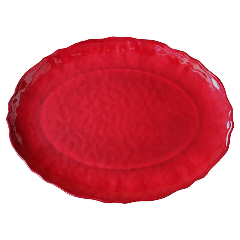 Garnet Melamine Oval Serving Platter
