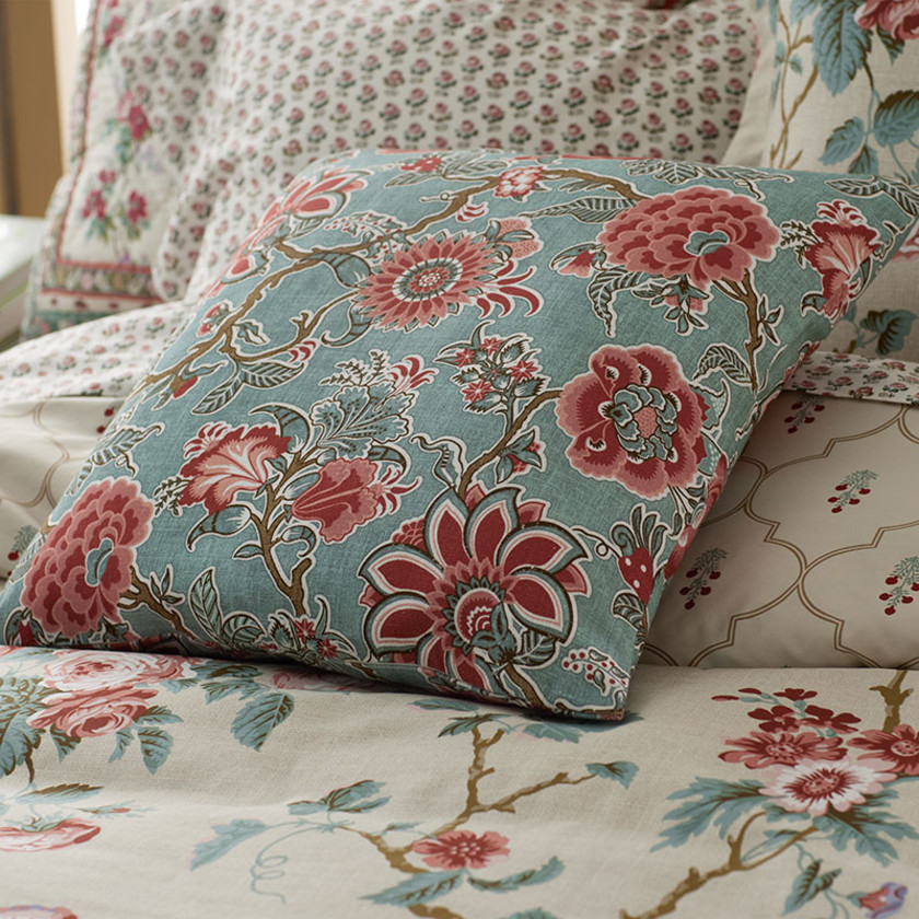 Saanvi Decorative Square Pillow Cover - Red Multi,Red Multi