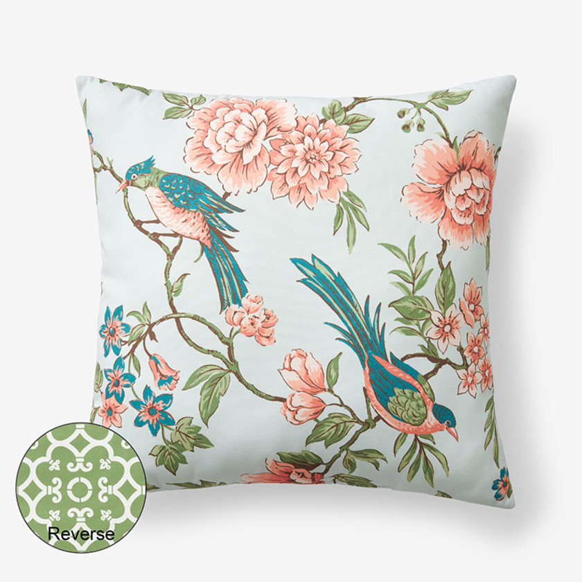 Outdoor Printed Reversible Decorative Square Pillow