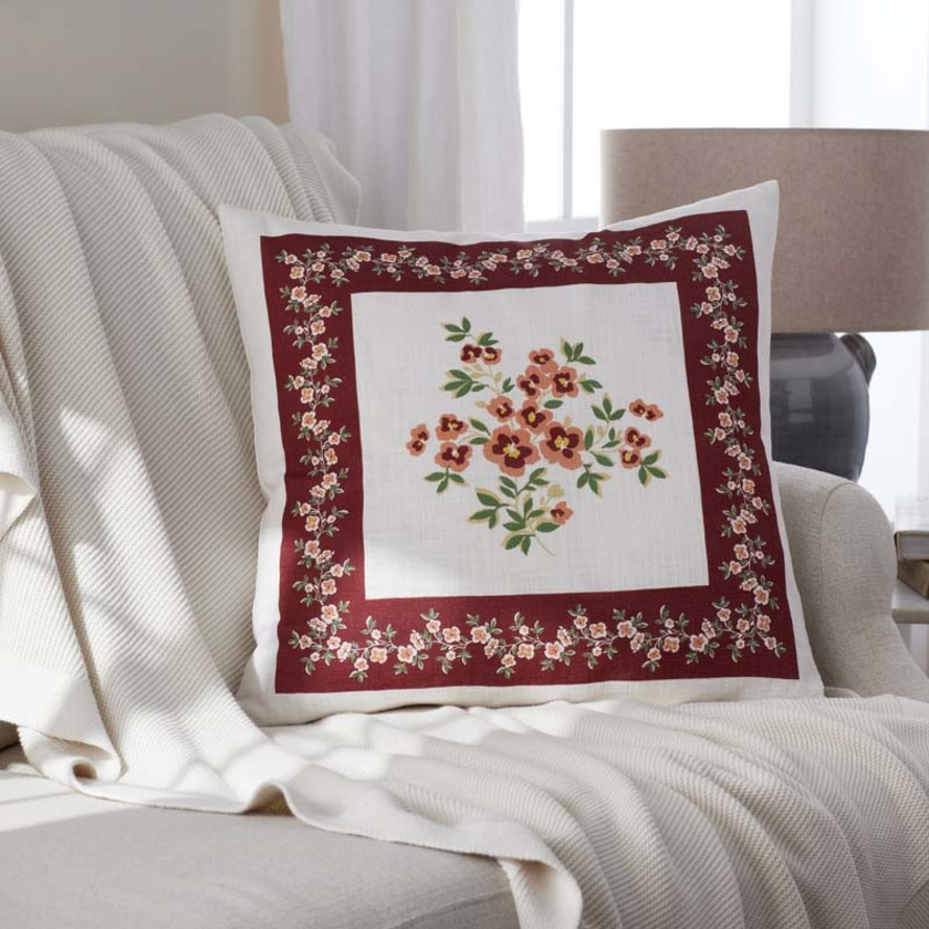 Suhana Decorative Square Pillow Cover - Brick, 20 in. x 20 in.,Brick