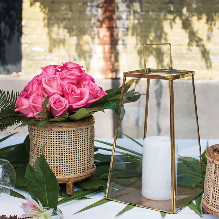 Modern Gold Lantern -  Gold, Small,Gold
