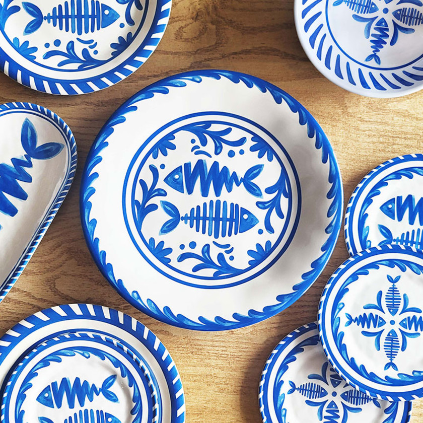 Mediterraneo Melamine 4-Piece Dinnerware Sets